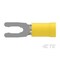 Te Connectivity Fork Terminal, #6 Stud Size, 10 AWG, 300 V, Nylon Insulated, Yellow 52430-1 - alternate 2